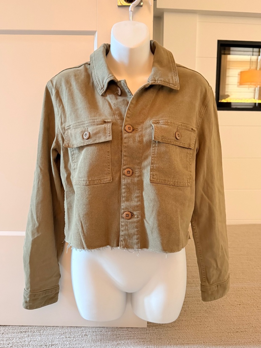 AMO Cropped Jean Jacket NWT!!